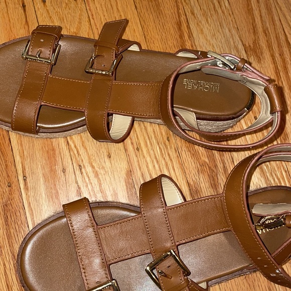 Michael kors cognac ankle strap platform 👡 - Picture 11 of 14